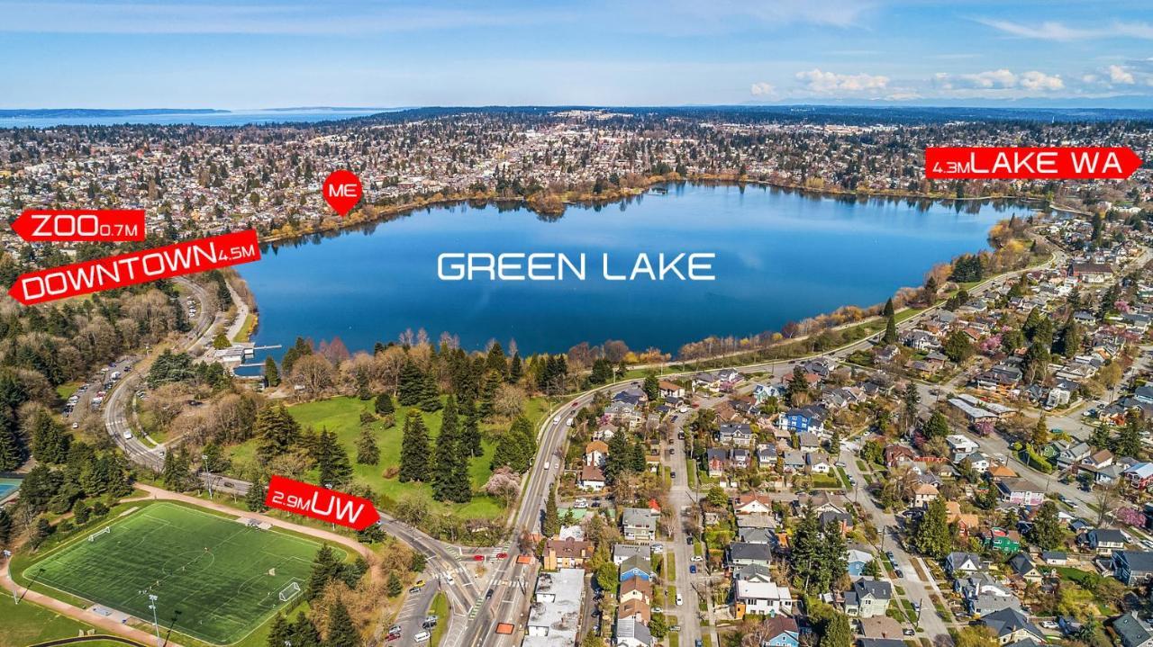 Green Lake 1St Line Home B With Central Air Conditioners Seattle Zewnętrze zdjęcie